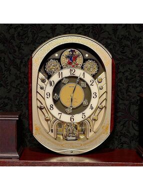 Seiko Melodies in Motion Swarovski Musical Clock Collector Edition 13" x 18"